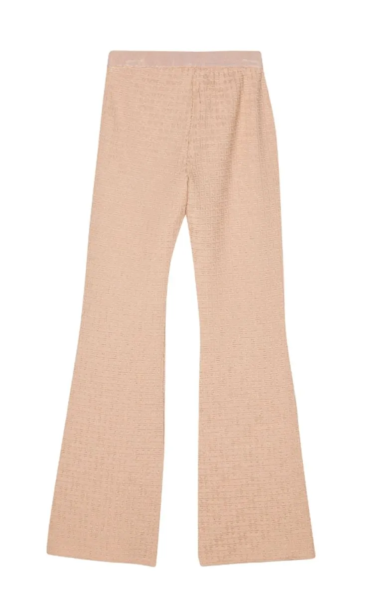 4G-JACQUARD FLARED TROUSERS