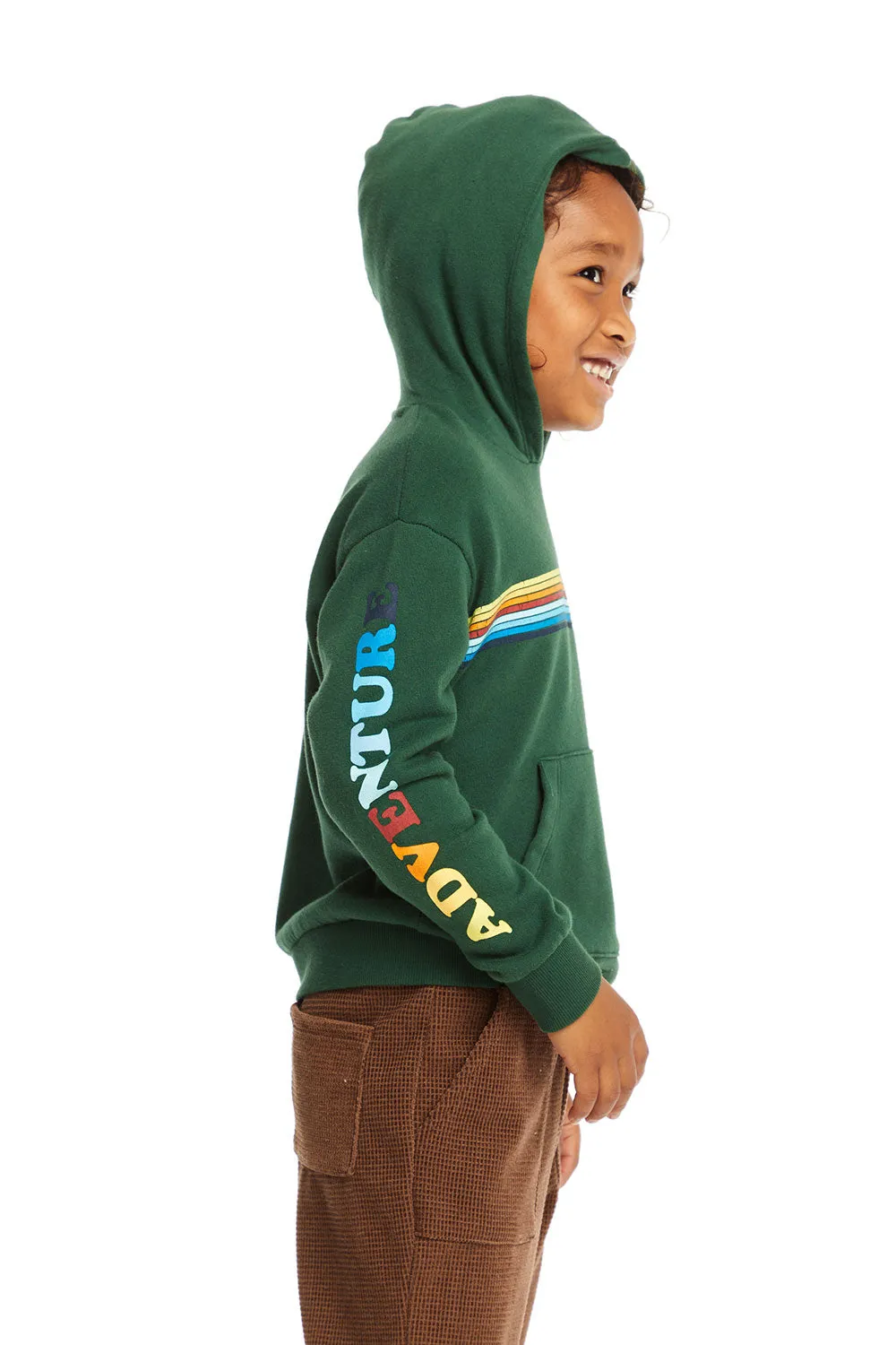 Adventure Stripes Hooded Pullover Sweatshirt