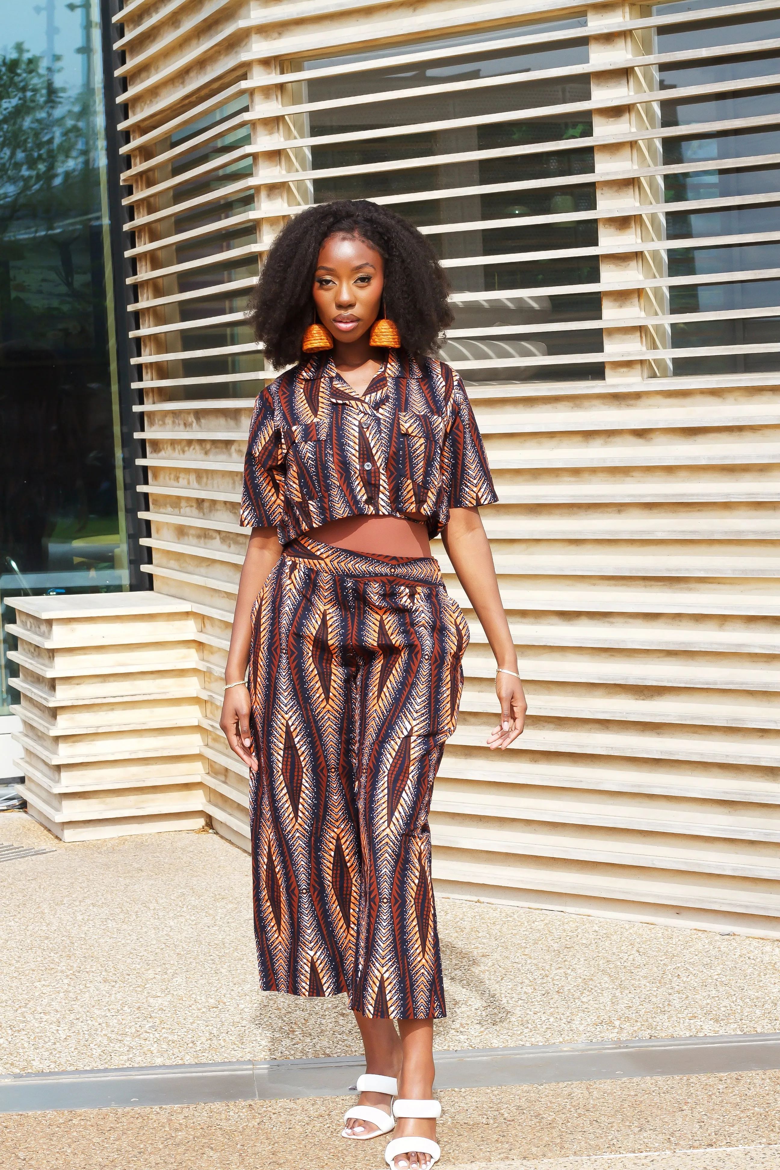 African Print Culotte pants/trousers - Oyii