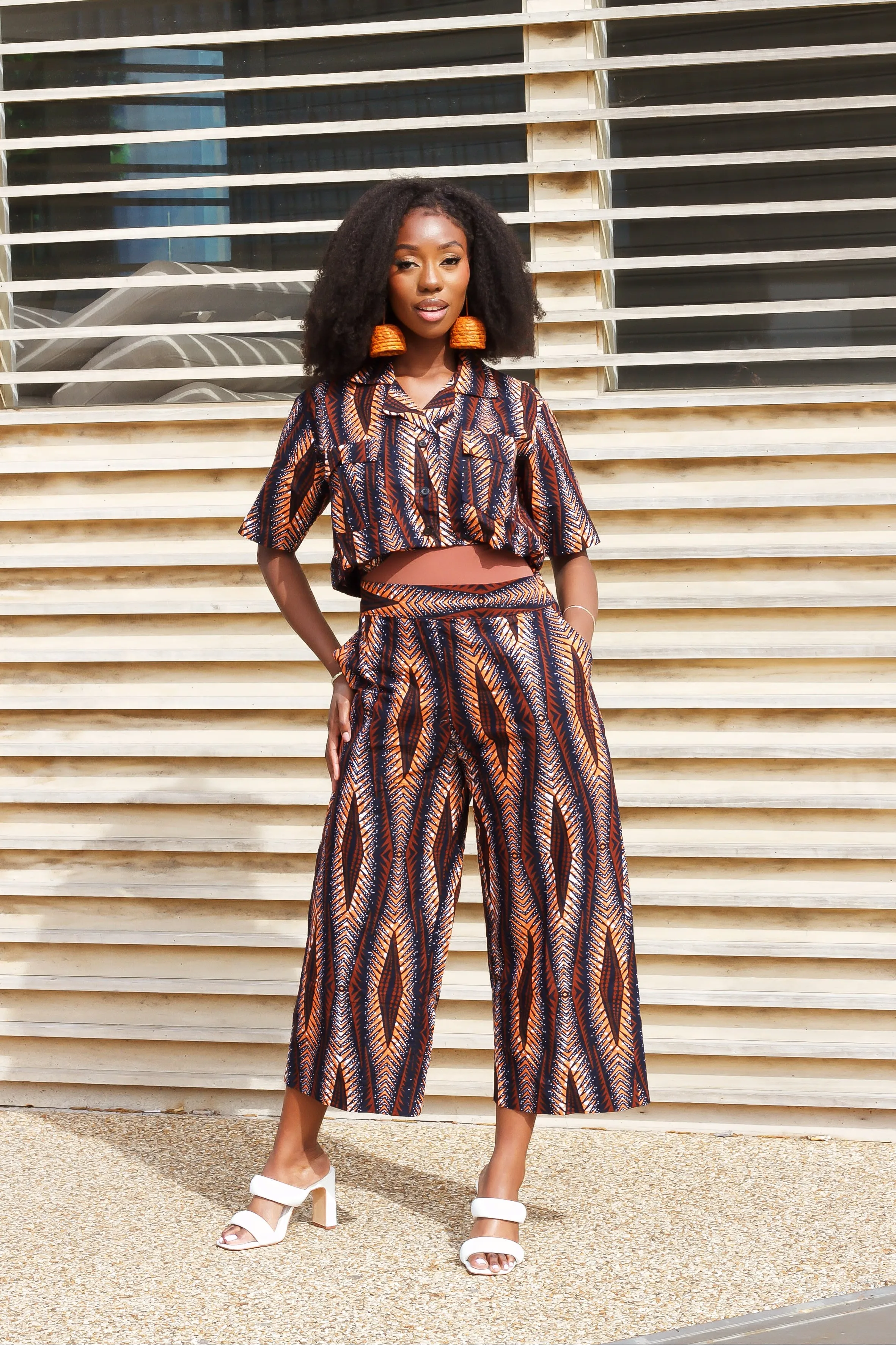 African Print Culotte pants/trousers - Oyii