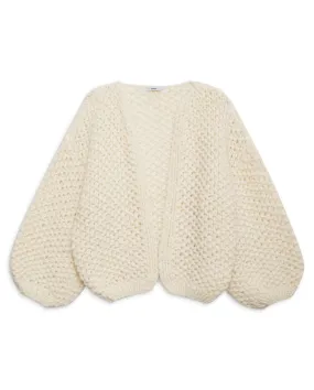 Alpaca Pearl Pattern Cardigan