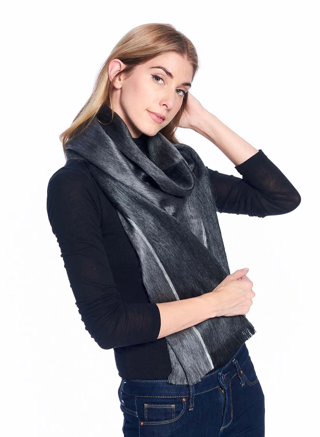 Alpaca Scarf - Shale