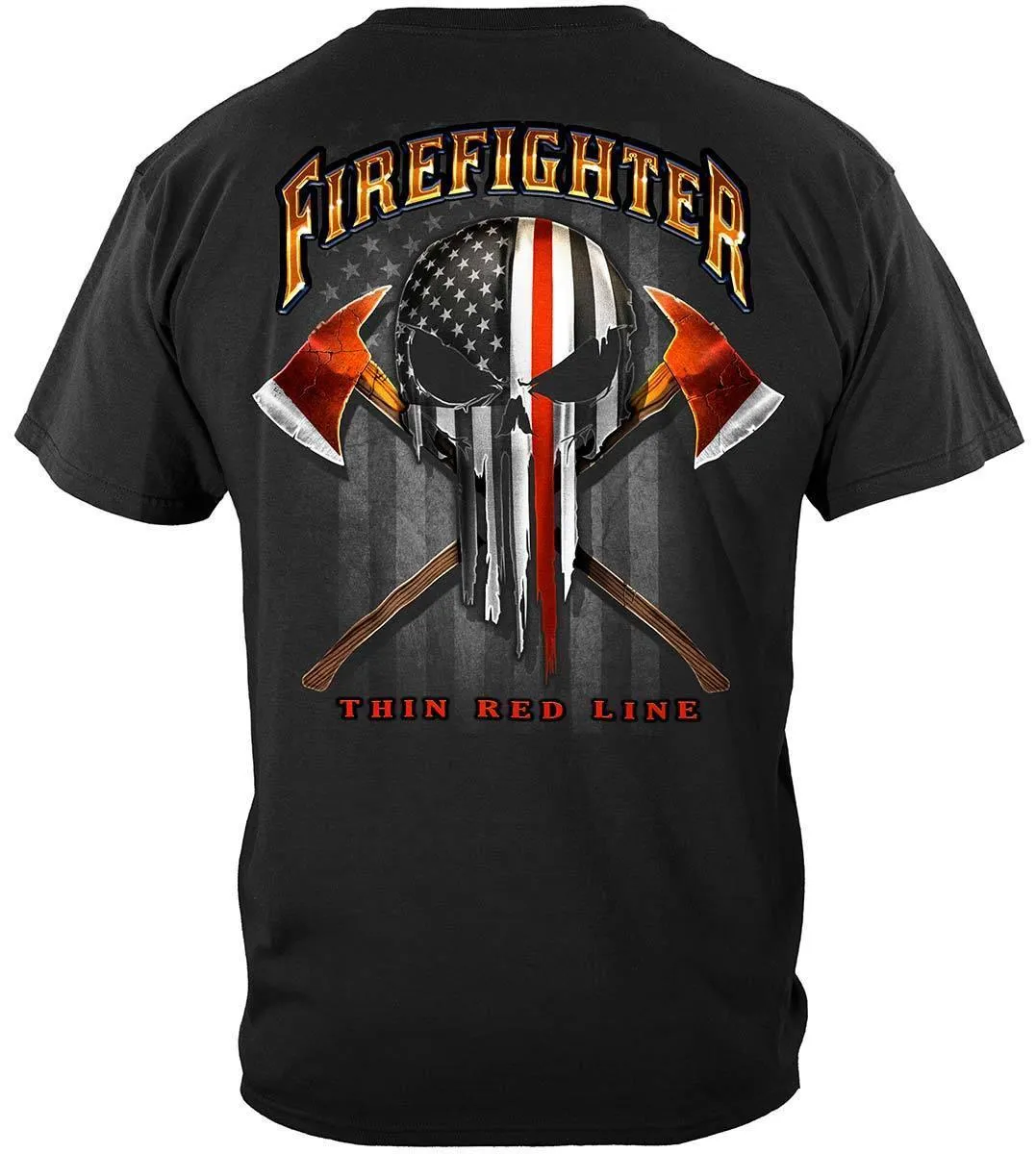 American Pride Firefighter Skull of Freedom Hoodie