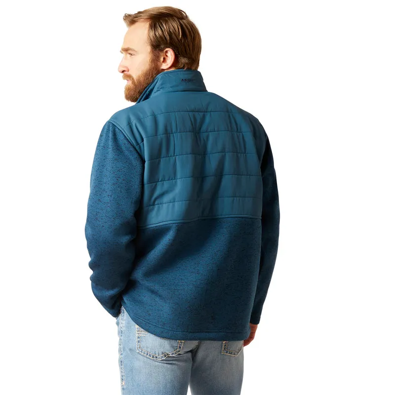 'Ariat' Men's Caldwell Snap Sweater - Majolica Blue