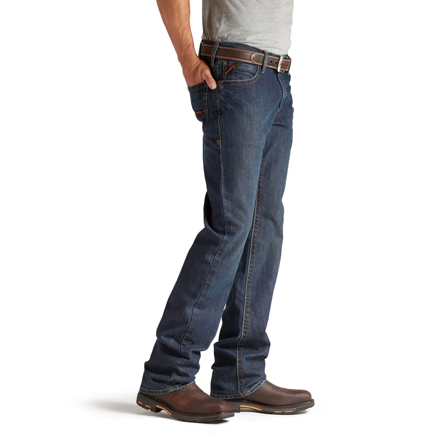 'Ariat' Men's FR M4 Basic Boot Cut - Shale