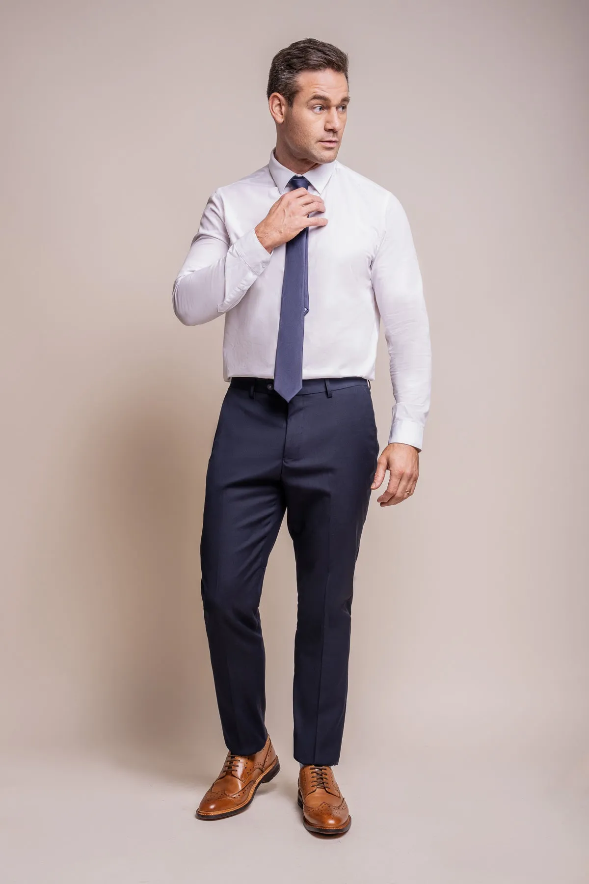 Baresi Blue Plain Trousers