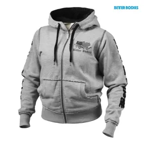 Better Bodies Heavy Street Hoodie - Grey Melange