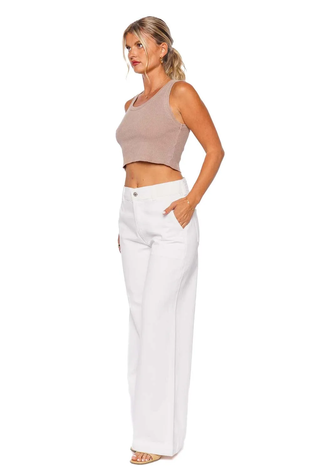 Beverly Seashell Wide Leg Trousers