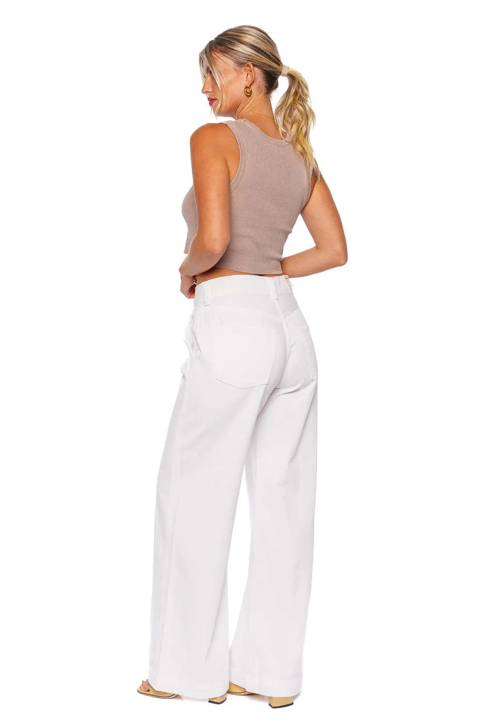 Beverly Seashell Wide Leg Trousers