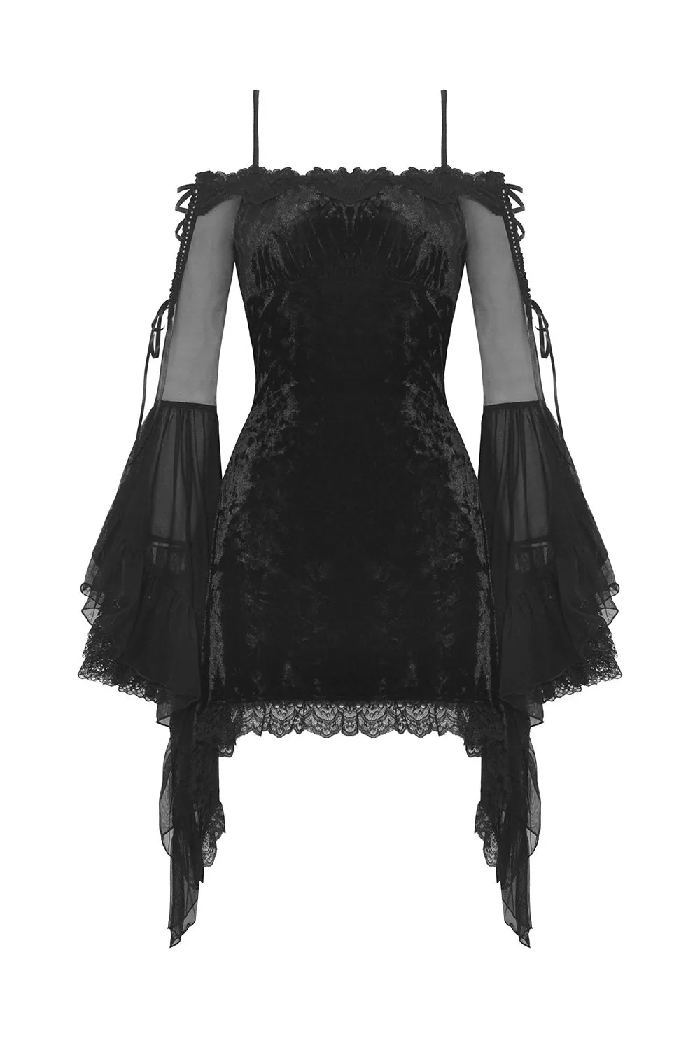 Black Fantasy Velvet Dress