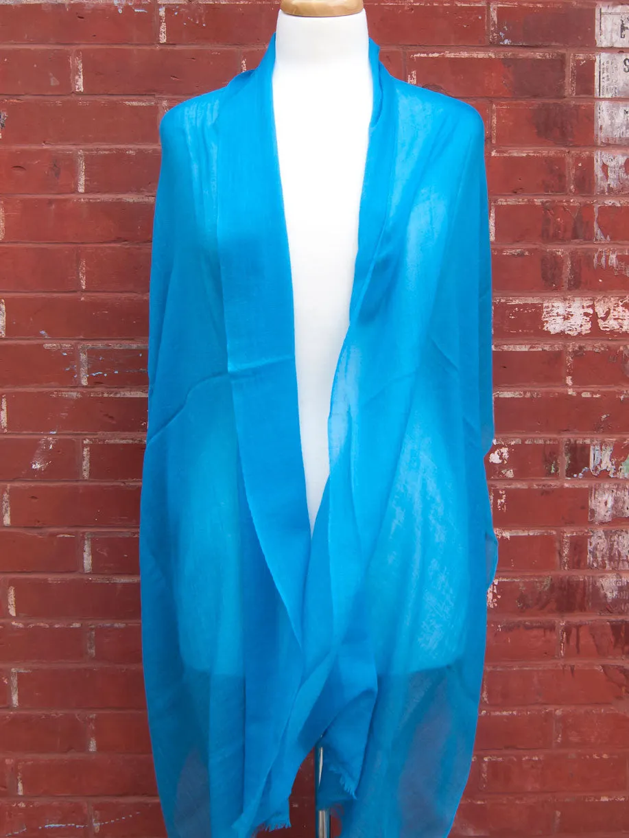 Blue Light Cashmere Scarf