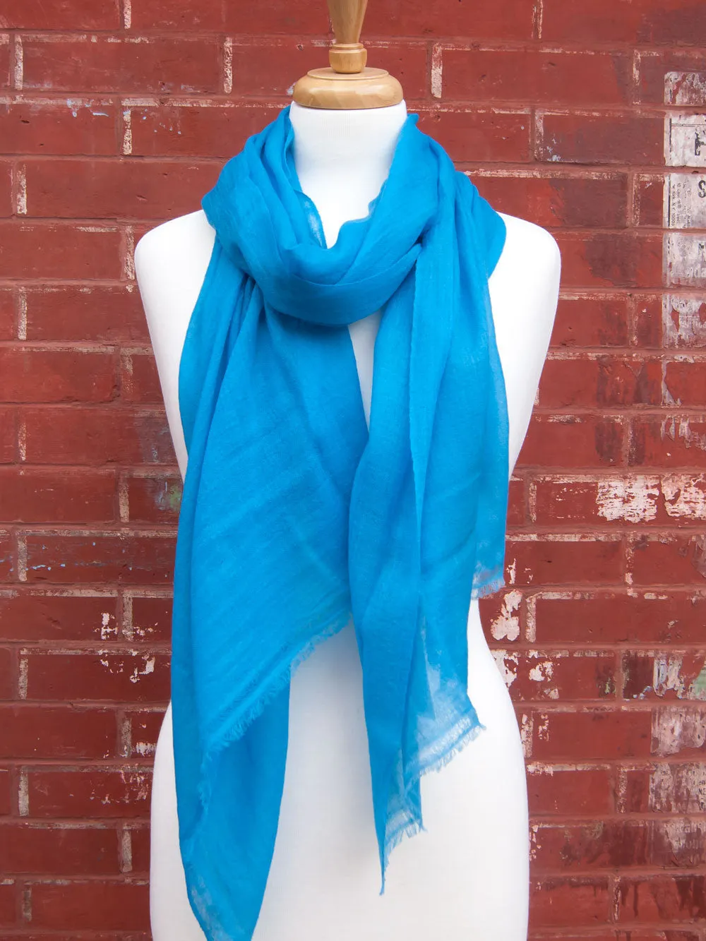 Blue Light Cashmere Scarf