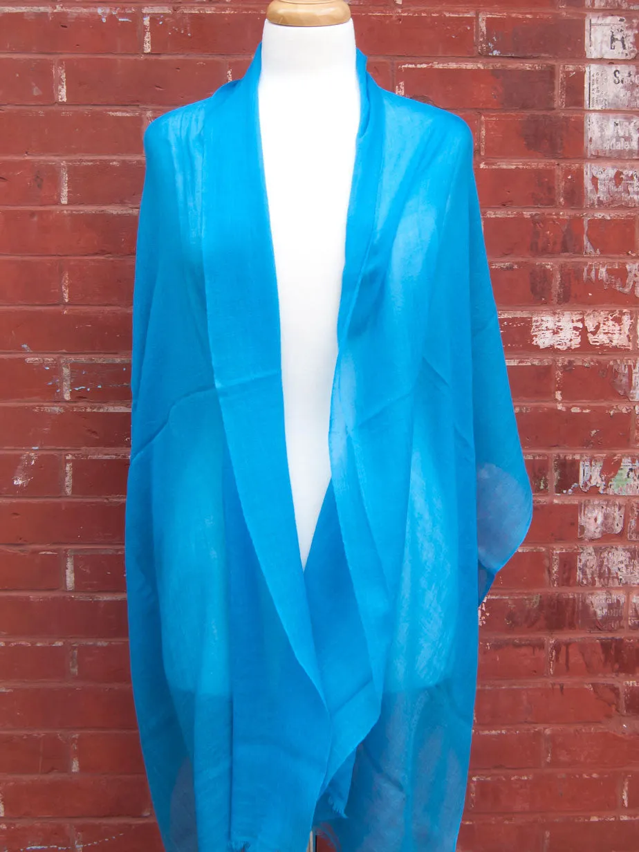 Blue Light Cashmere Scarf