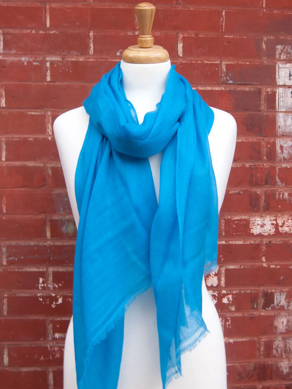 Blue Light Cashmere Scarf