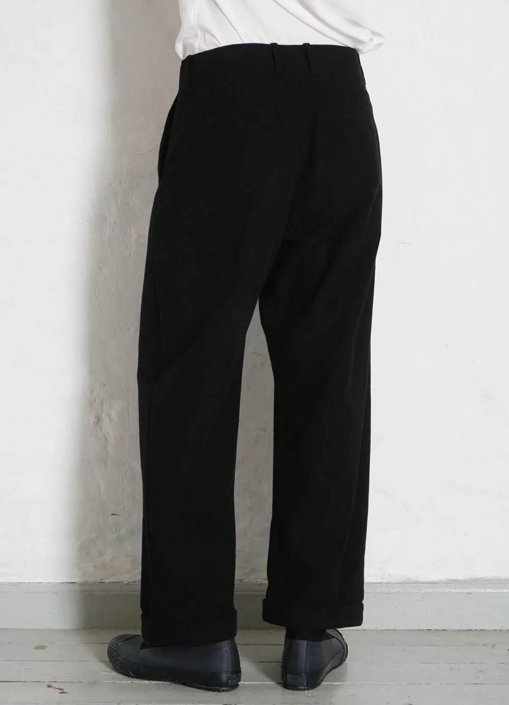 BOBBY | Super Wide Pleated Trousers | Black