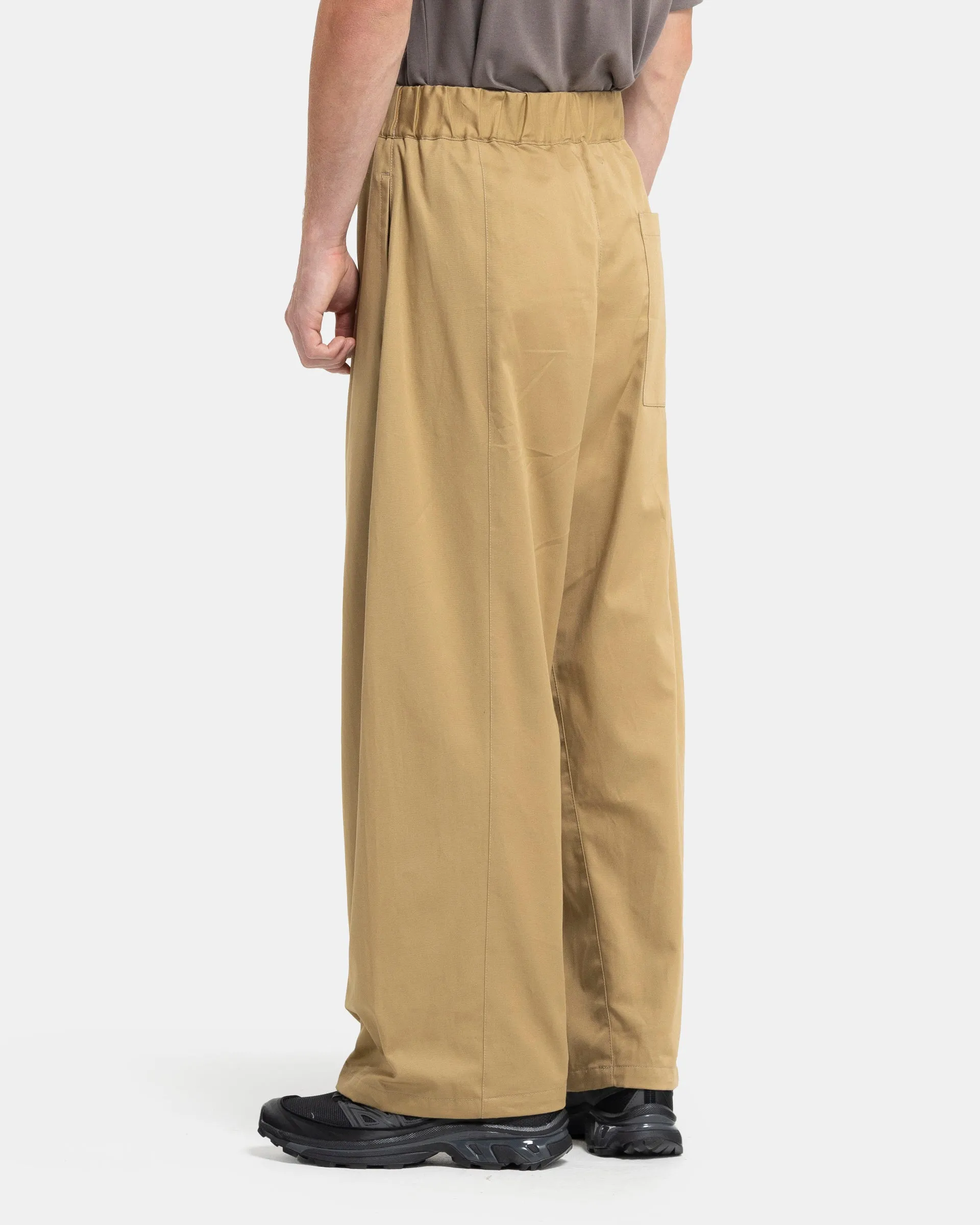 Box Pleat Trouser in Sand