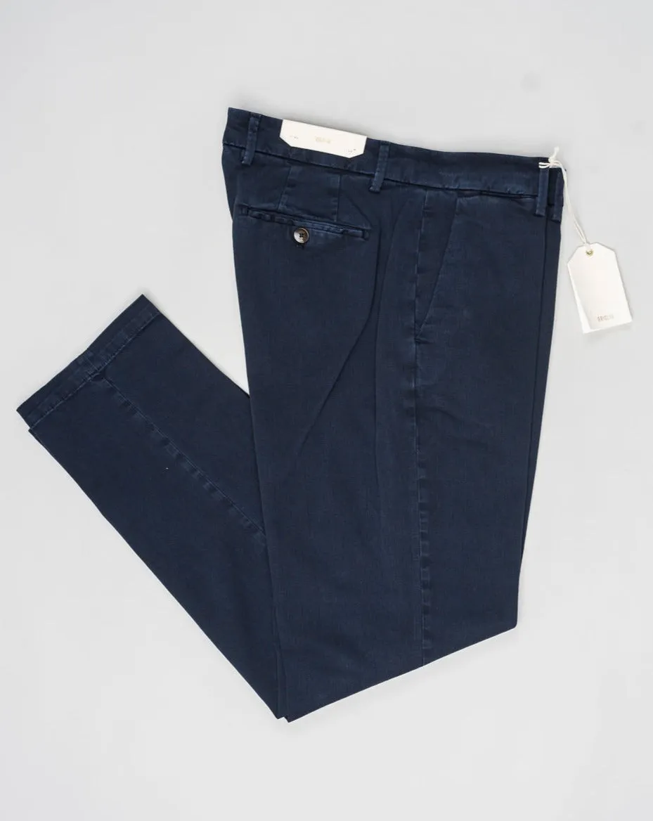 Briglia Garment Dyed Soho Trousers / Navy