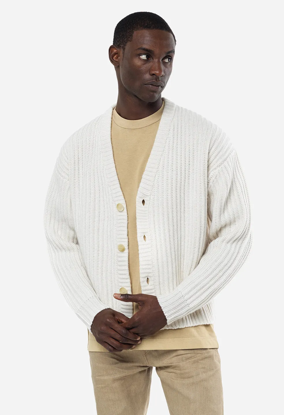 Capri Cashmere Cardigan / Ivory