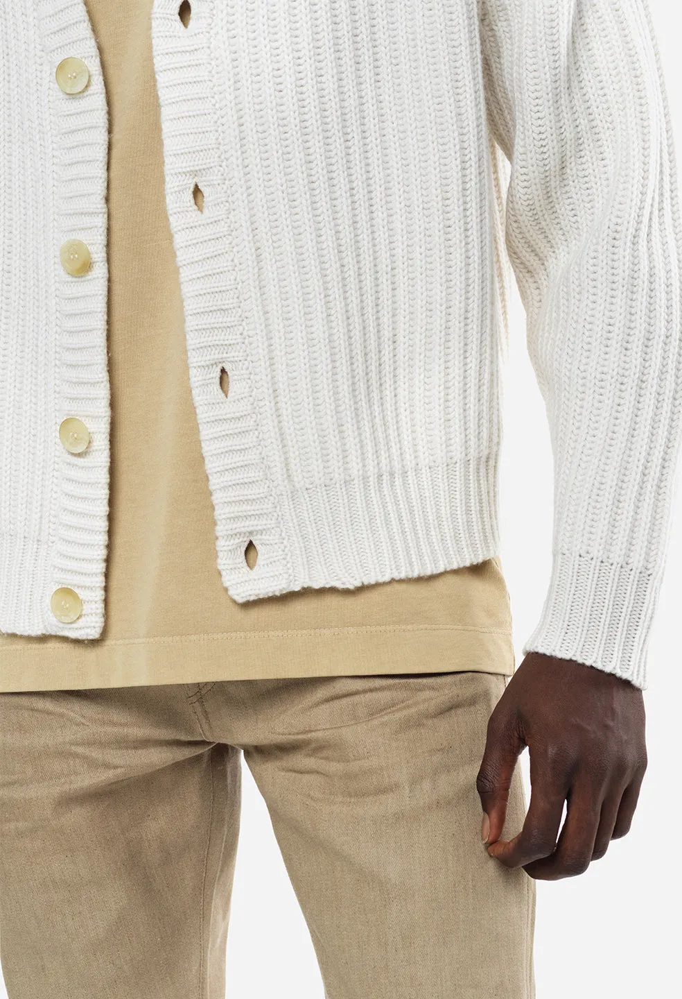 Capri Cashmere Cardigan / Ivory