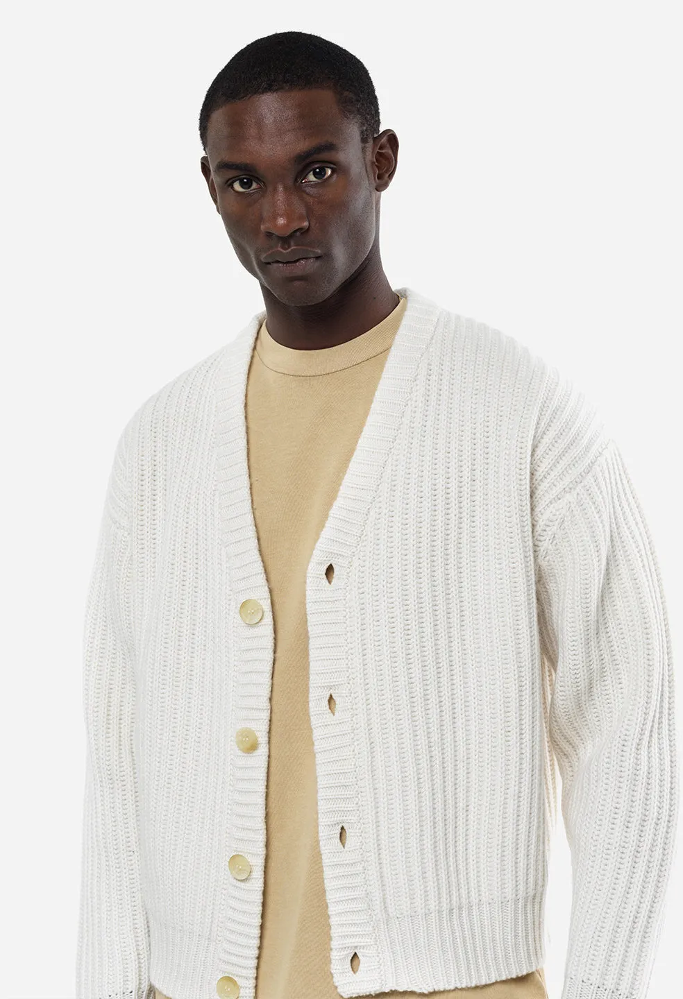 Capri Cashmere Cardigan / Ivory