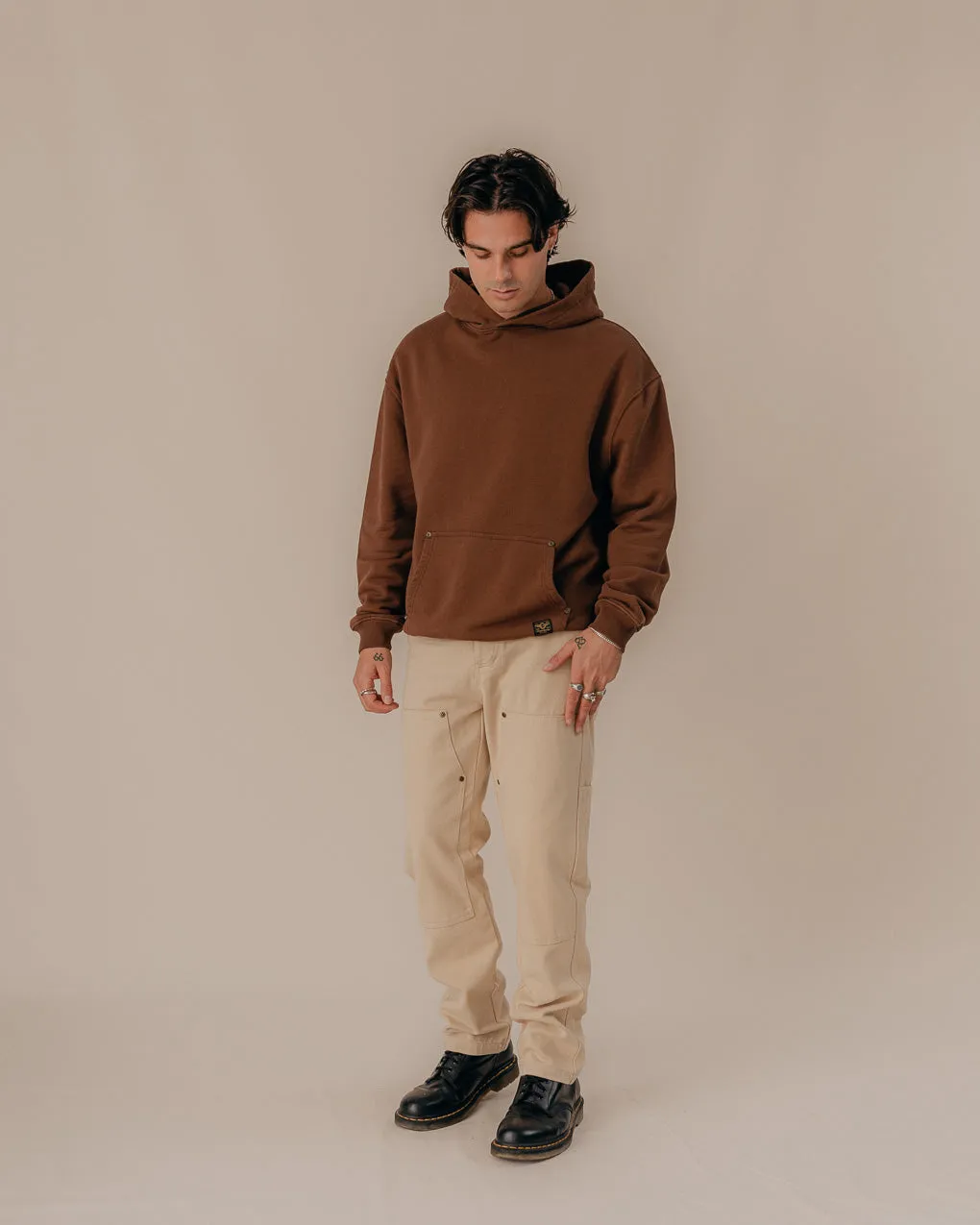 Carver Heavy Workwear Hoodie - Cocoa Brown