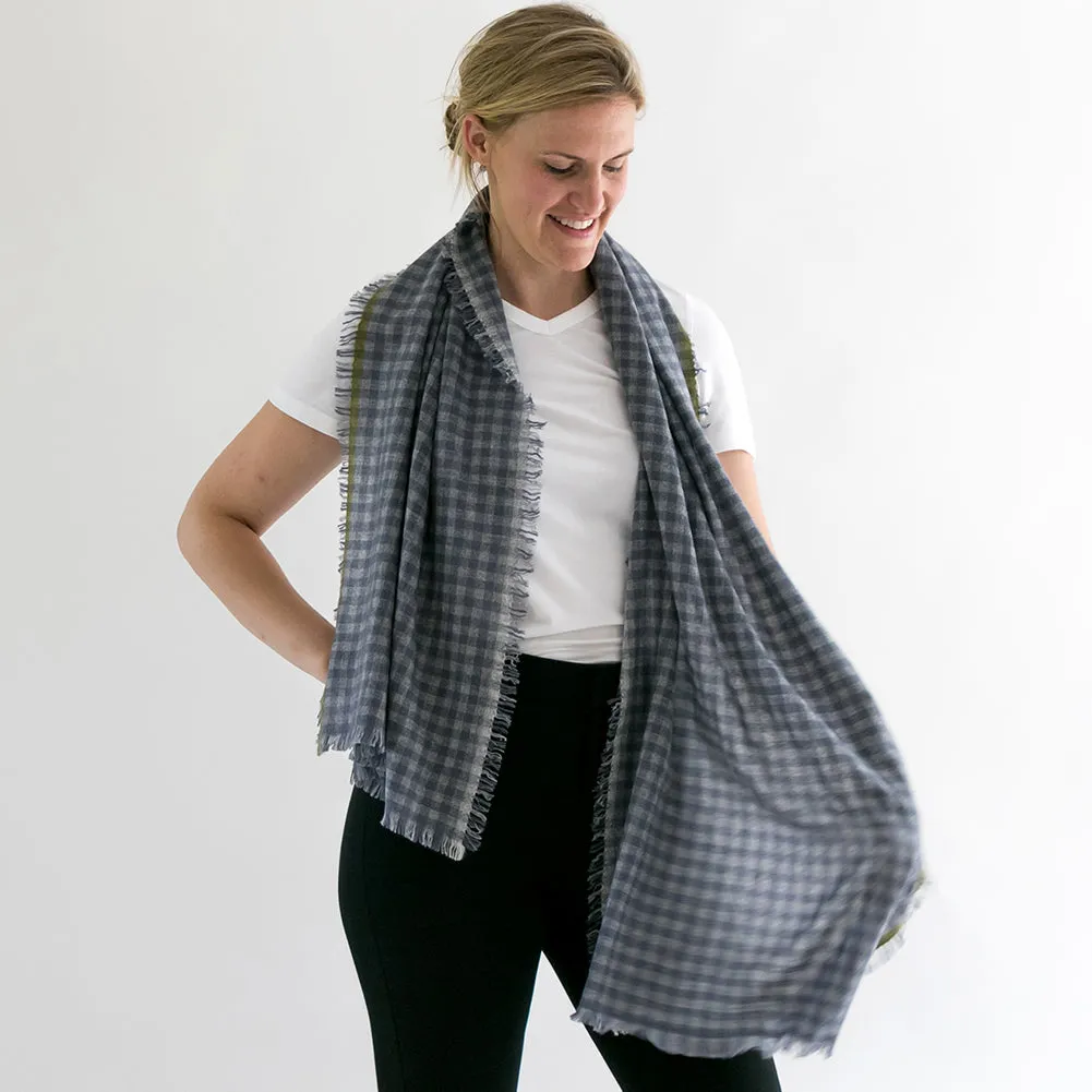 Cashmere scarf | Gingham