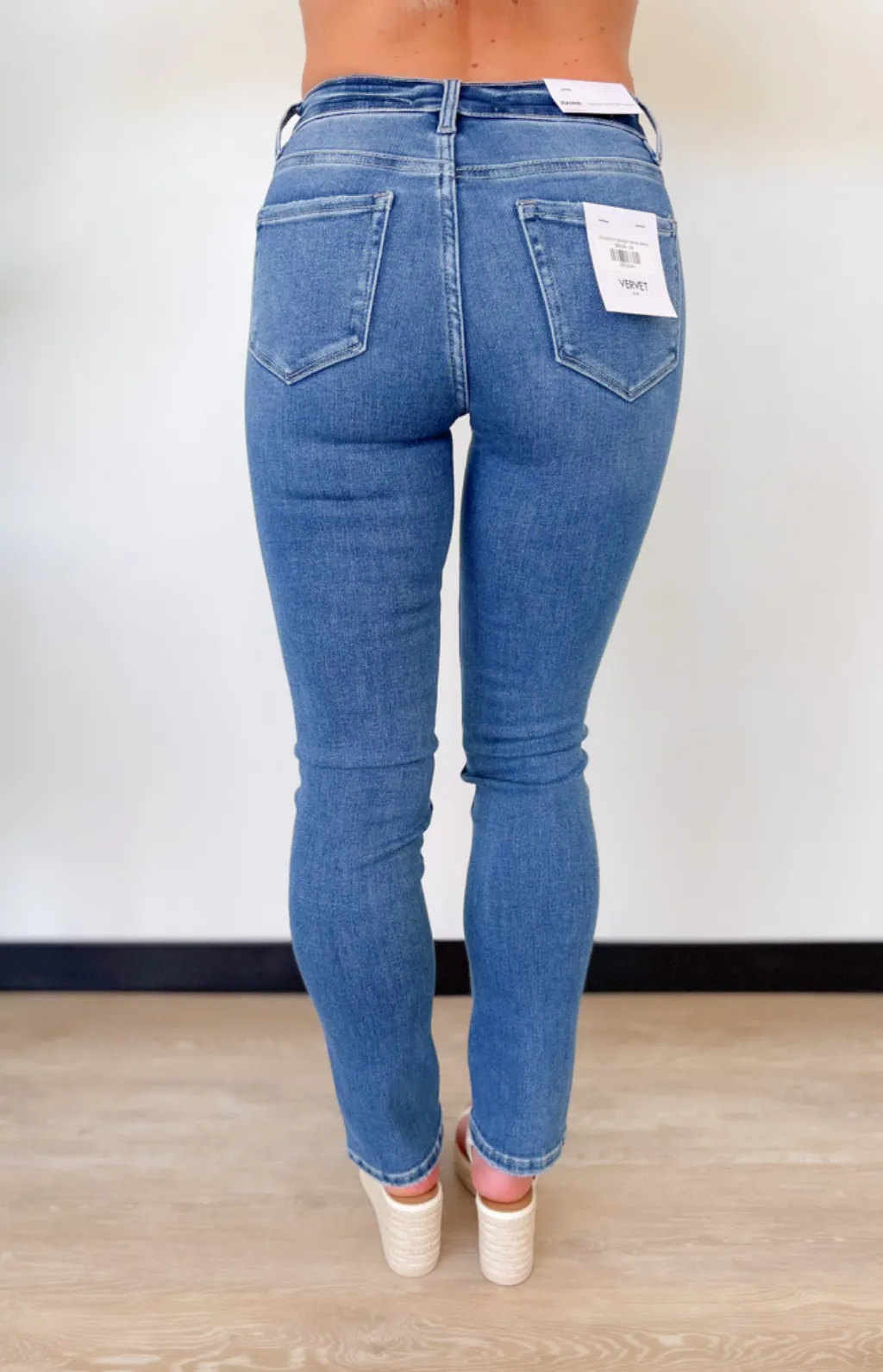 Christa Slim Straight Vervet Jeans