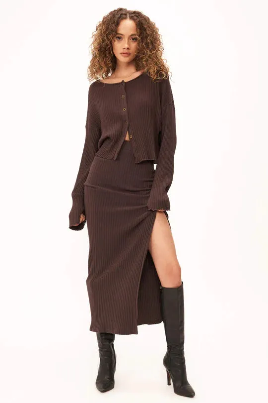 CLAUDIA SWEATER RIB SKIRT