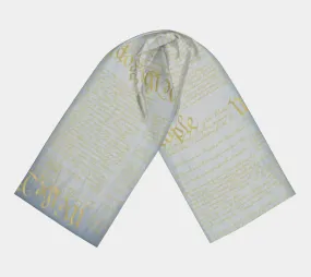 Constitution long silk scarf