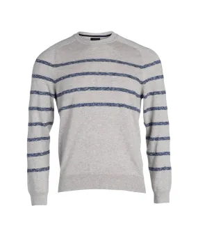 Cotton Cashmere Striped Crew