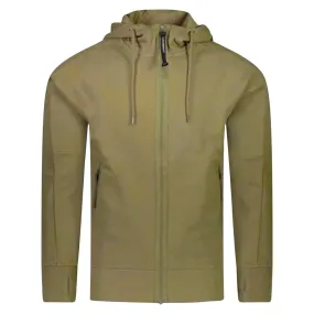 CP COMPANY Goggle Hoodie Sweatshirt Olive Green