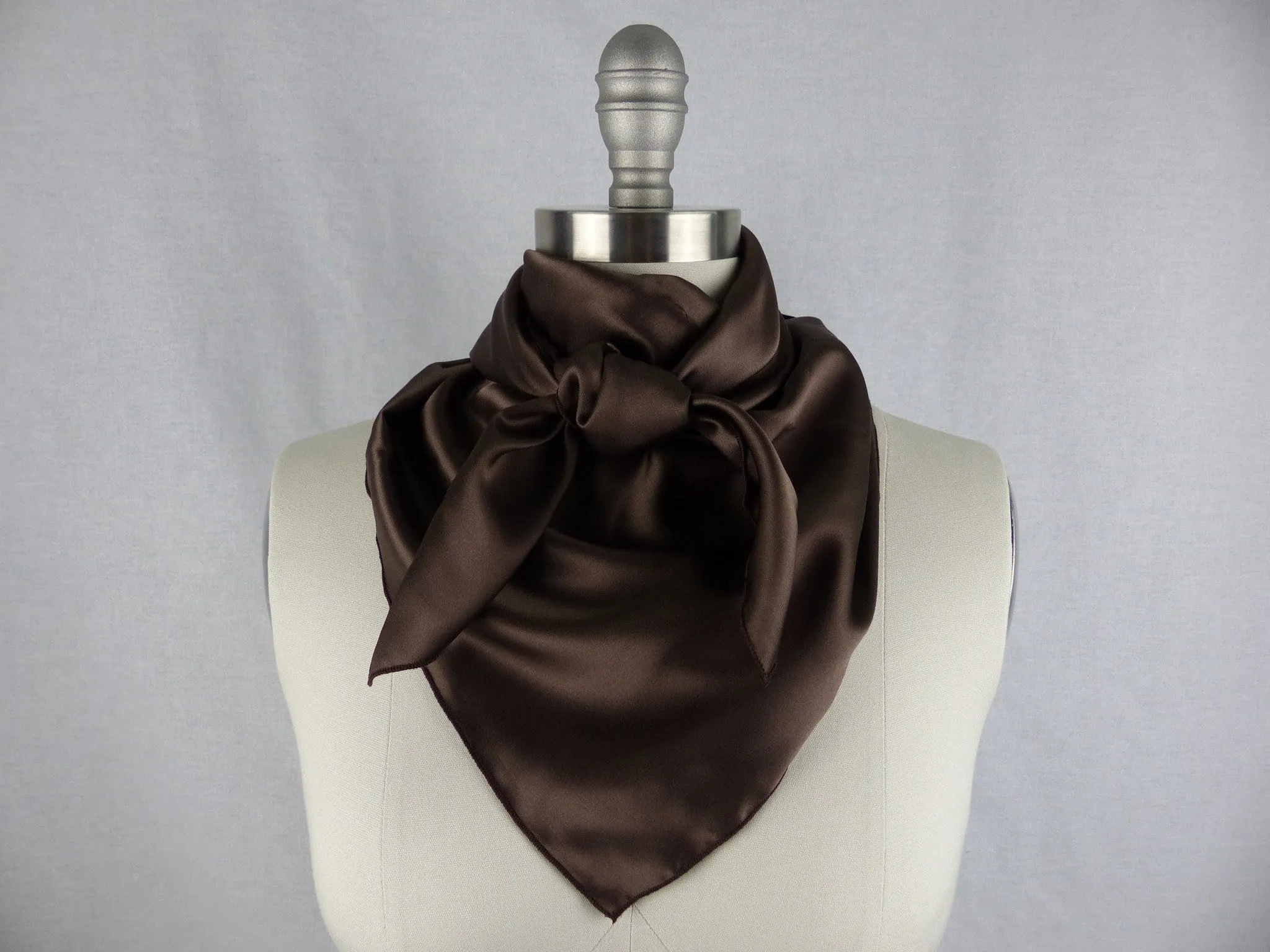 CR Chocolate Silk Scarf