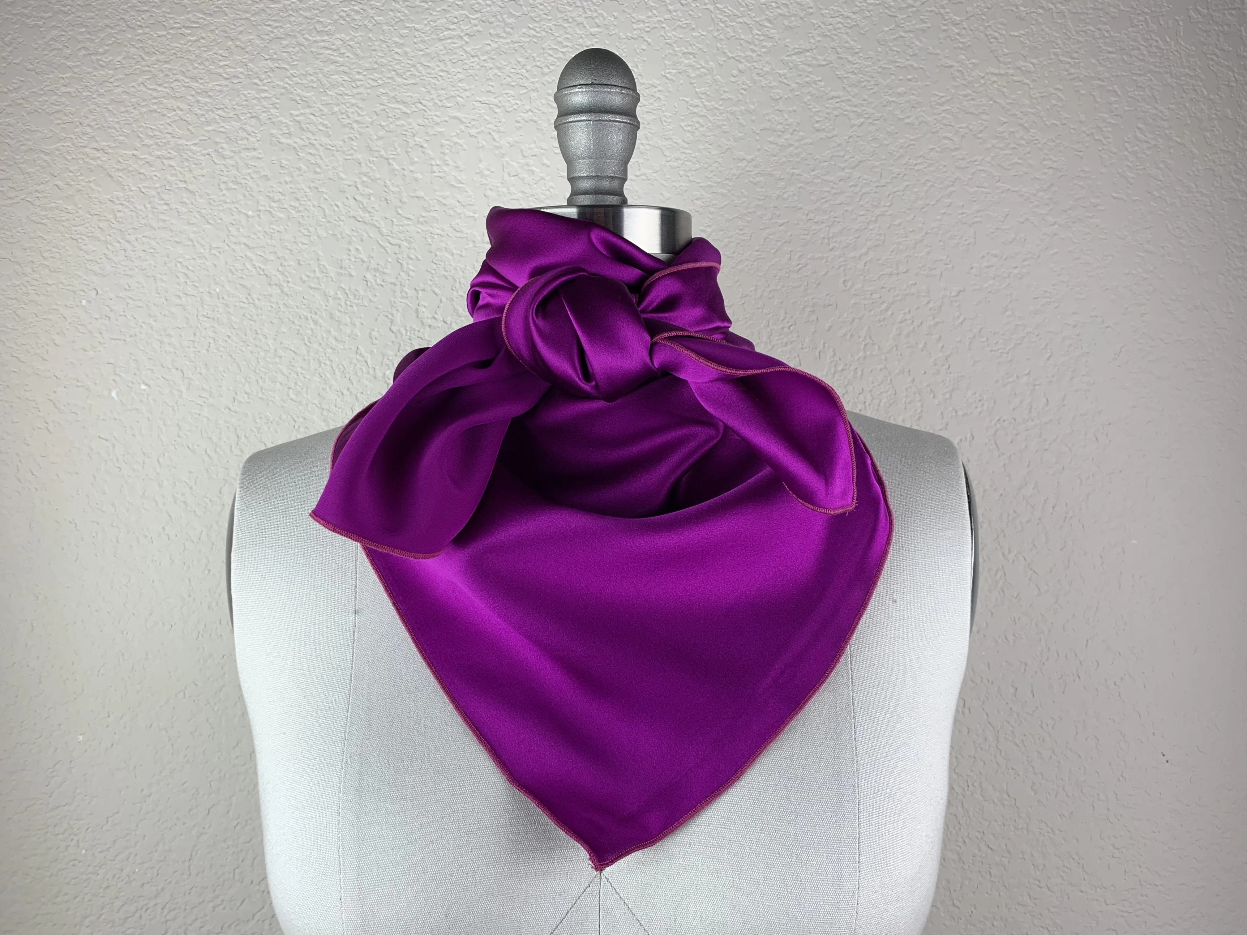 CR Magenta Silk Scarf