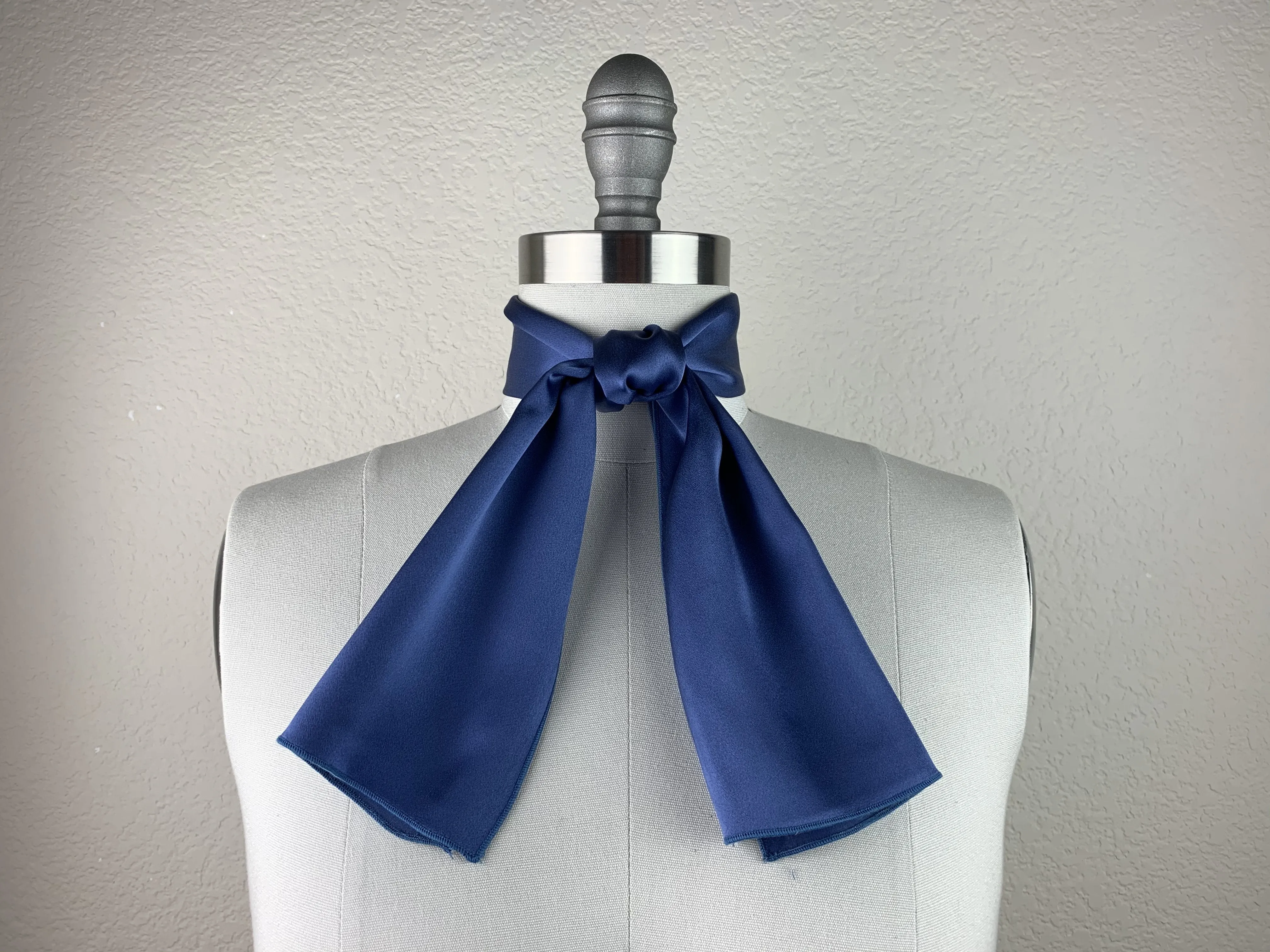 CR Steel Blue Silk Scarf