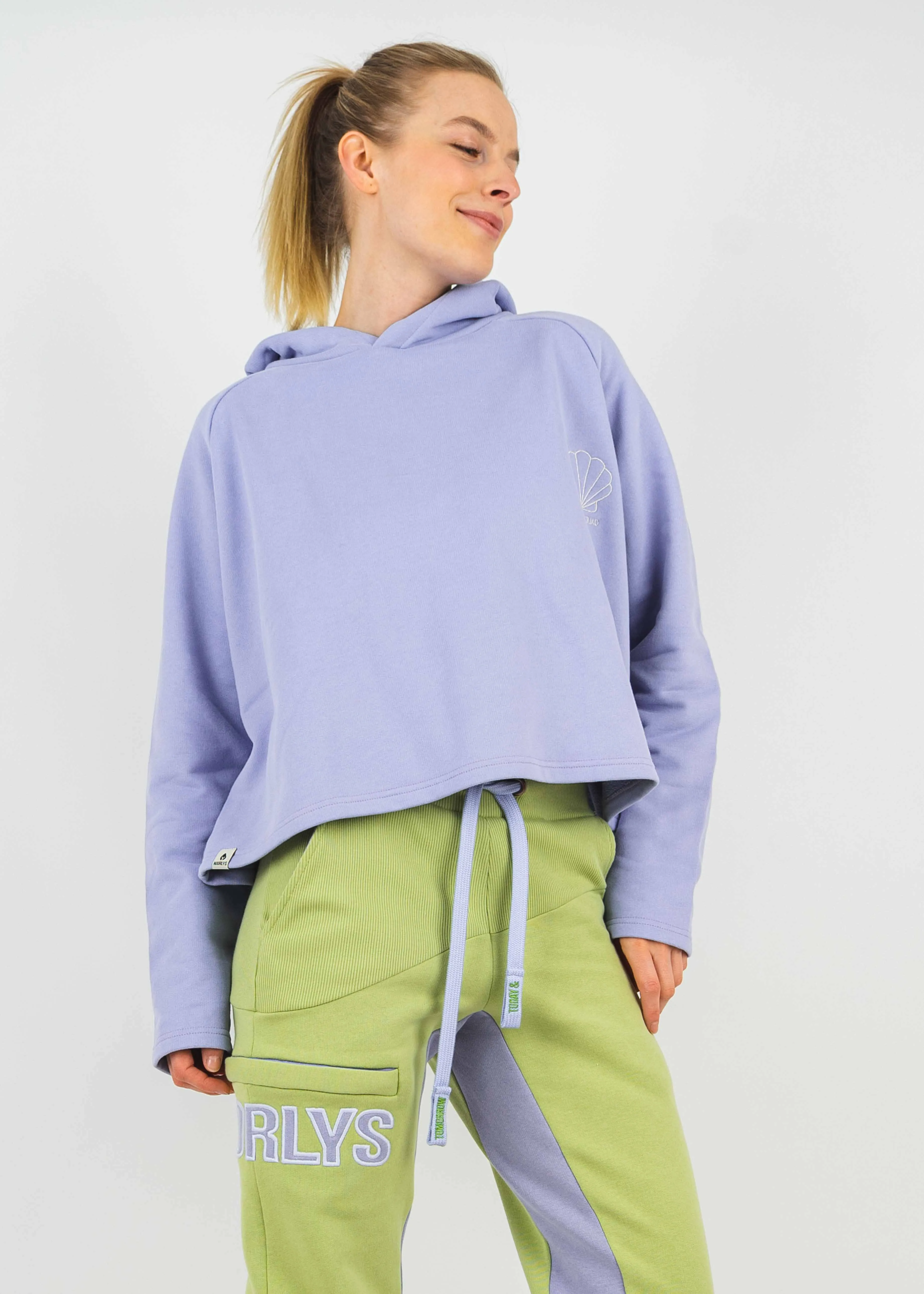 Cropped-Hoodie CONCHA PersianViolet