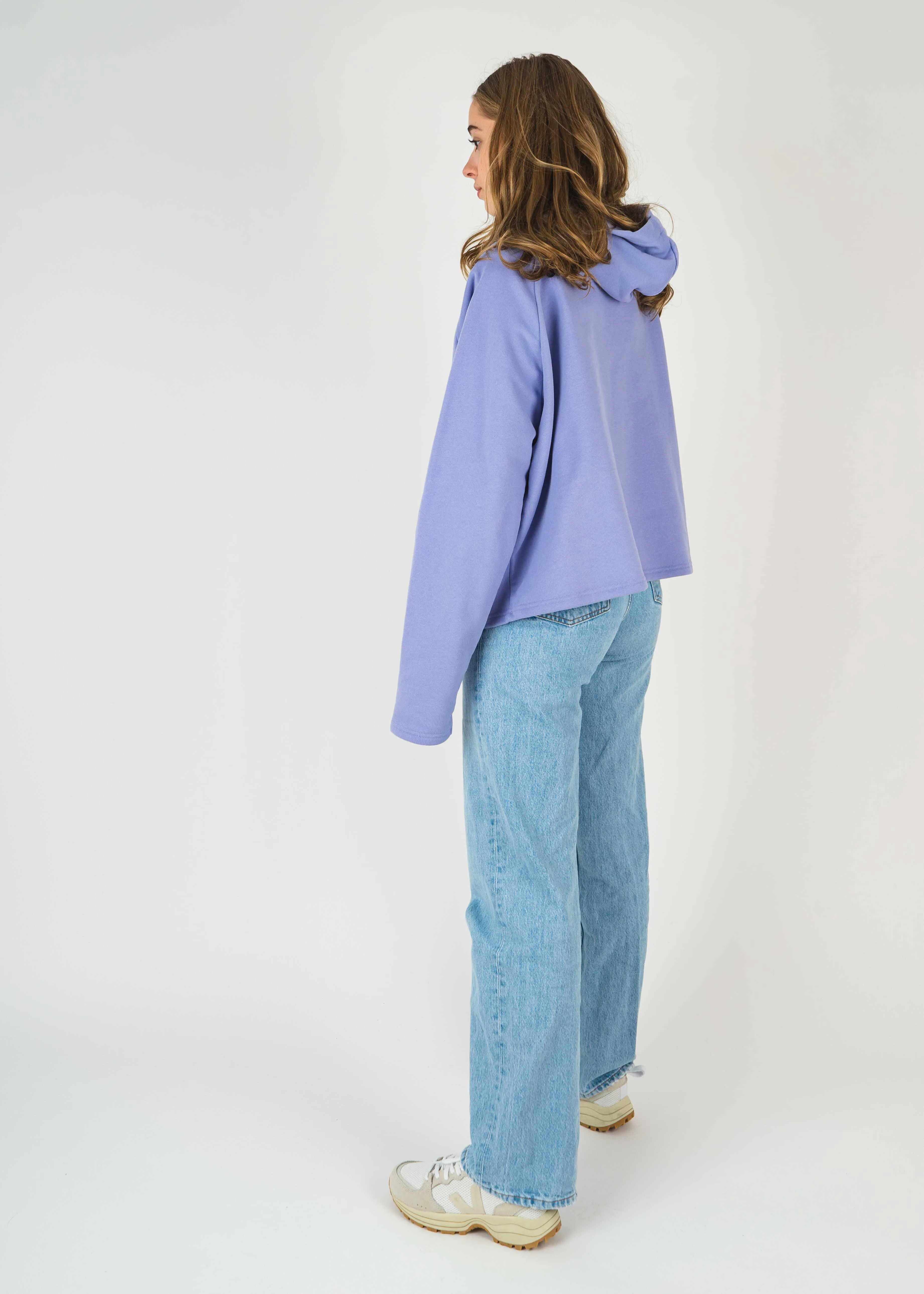 Cropped-Hoodie CONCHA PersianViolet