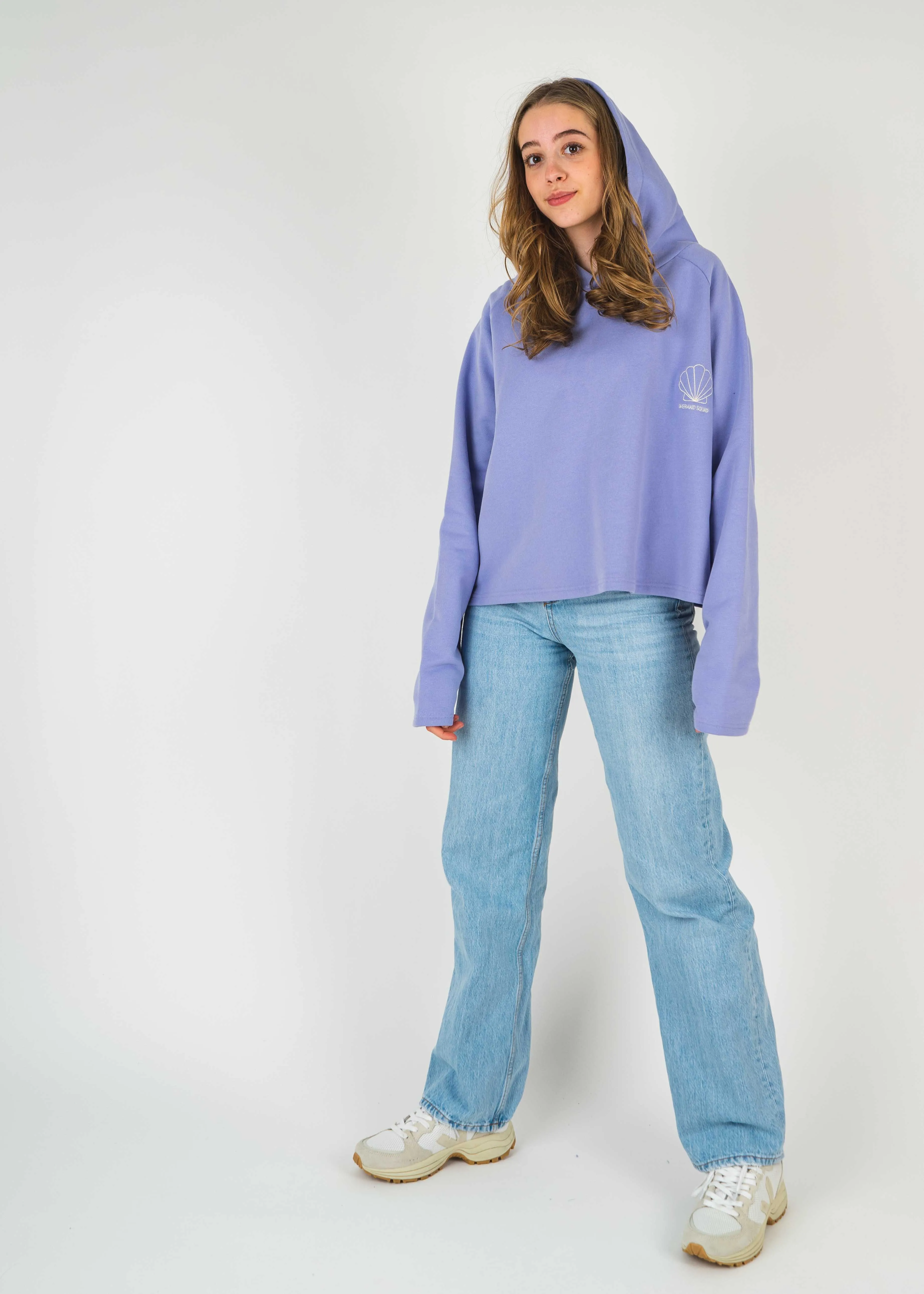 Cropped-Hoodie CONCHA PersianViolet