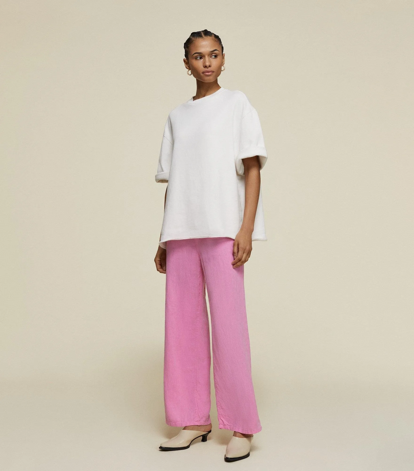 Culotte Linen Colour Azalea Pink