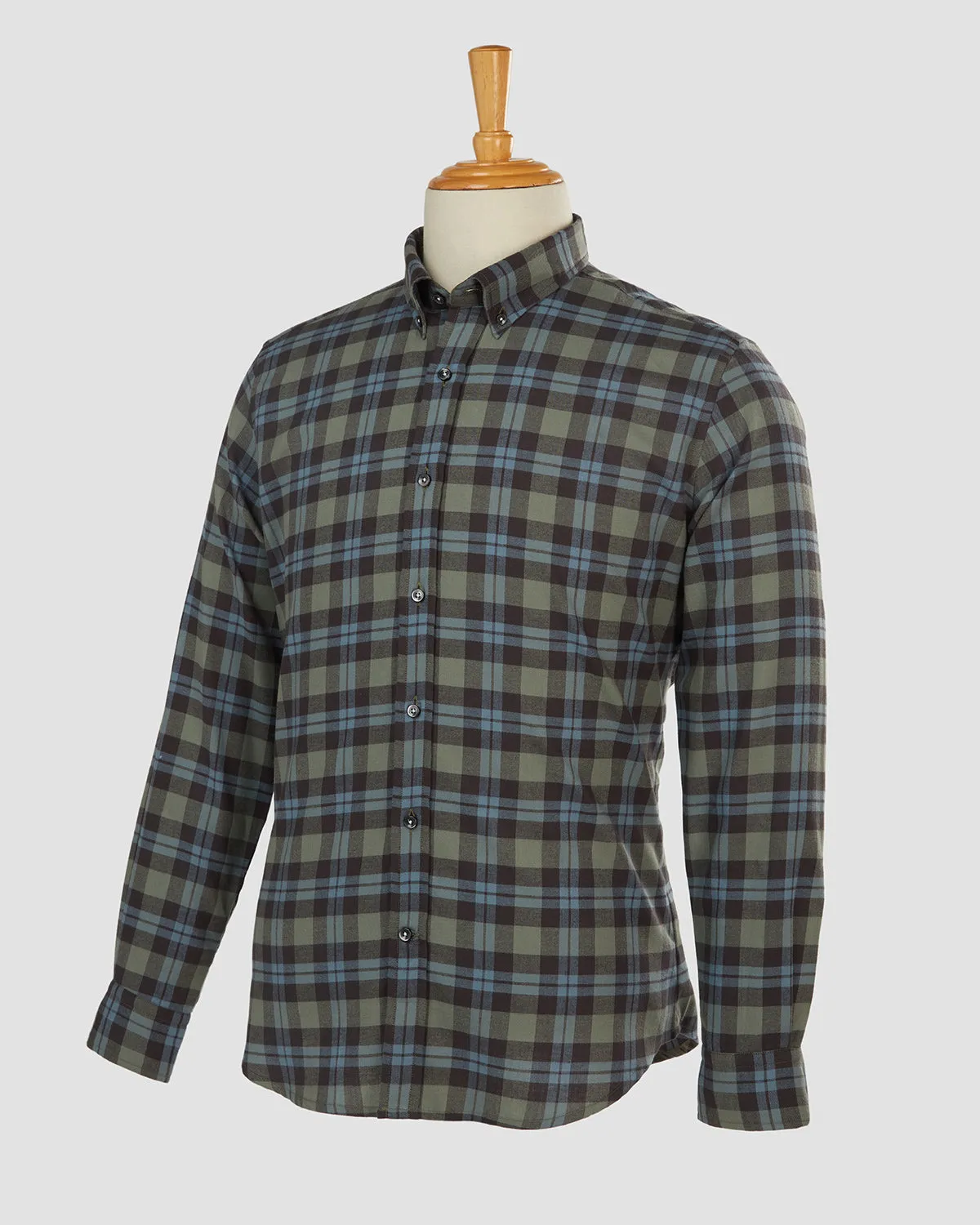 Deep Skerry Brushed Checked Shirt