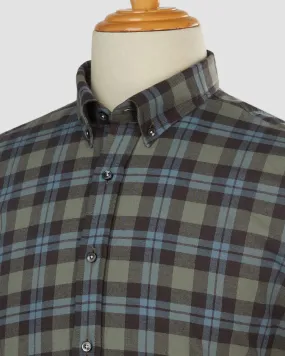 Deep Skerry Brushed Checked Shirt