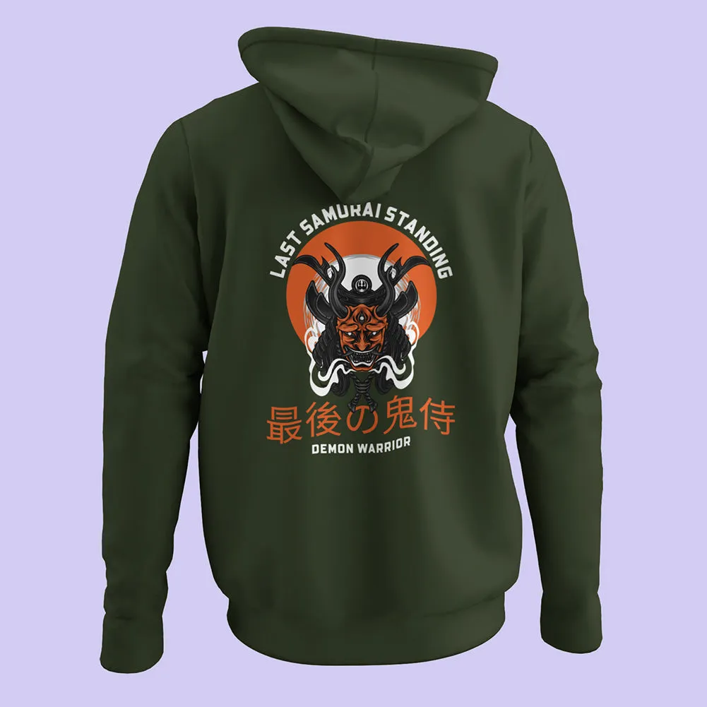 Demon Warrior (Back Print) Unisex Hoodie