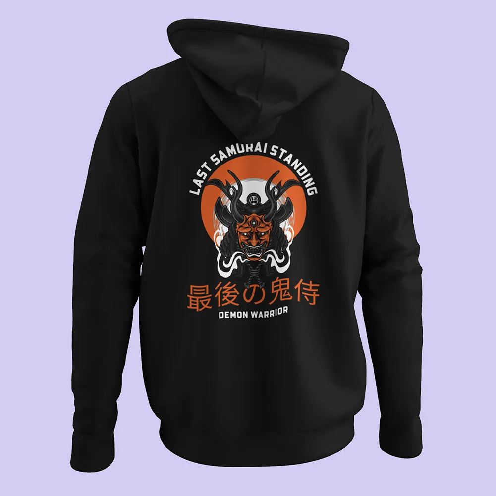 Demon Warrior (Back Print) Unisex Hoodie