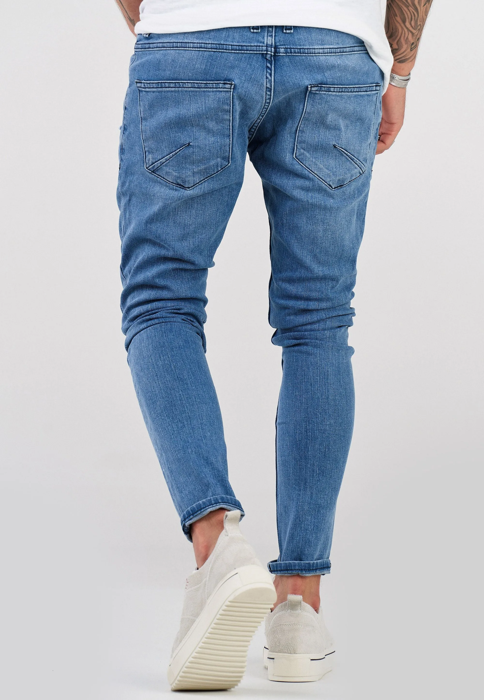 Destroyed Jeans Hellblau 3496