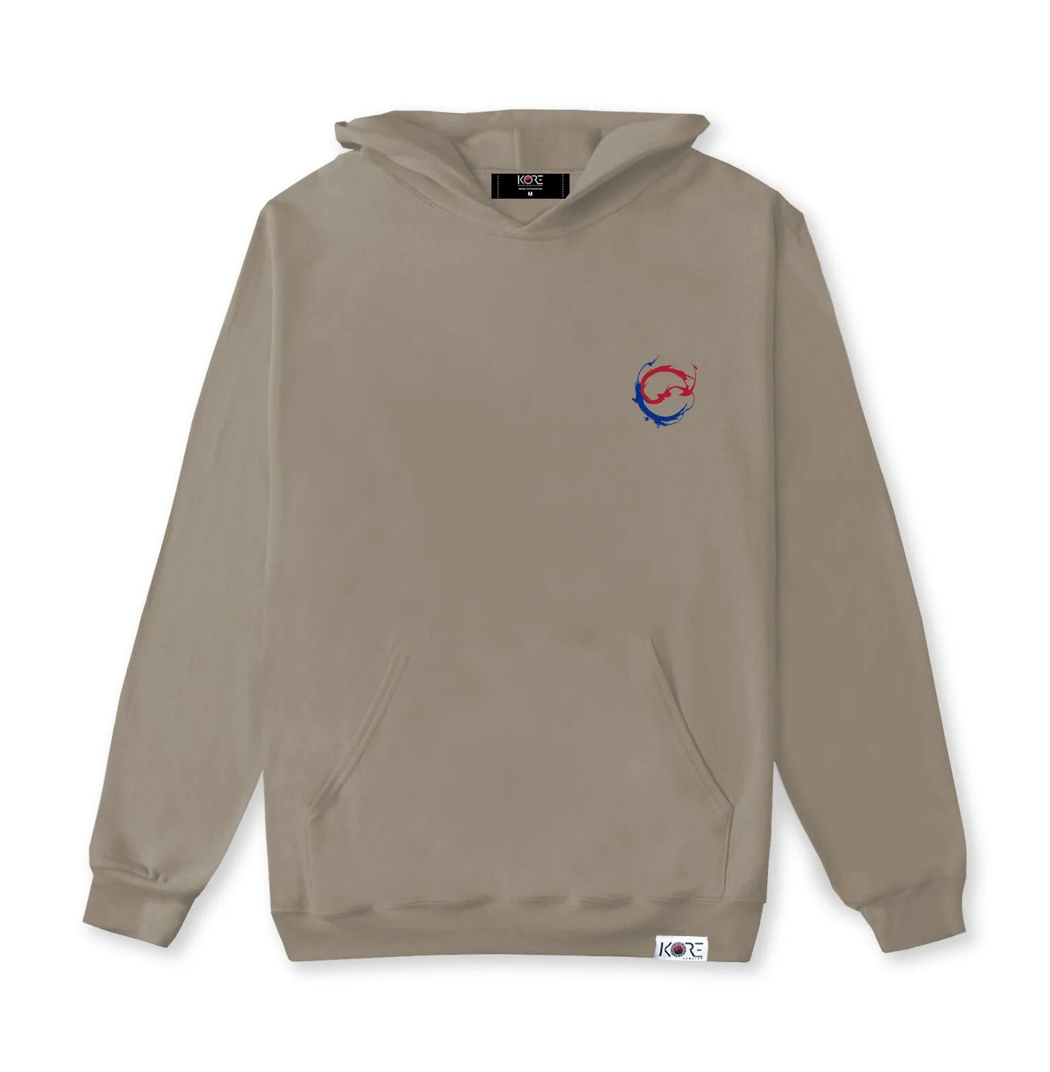 DRIP FLAG MUTED HOODIE (CEMENT)