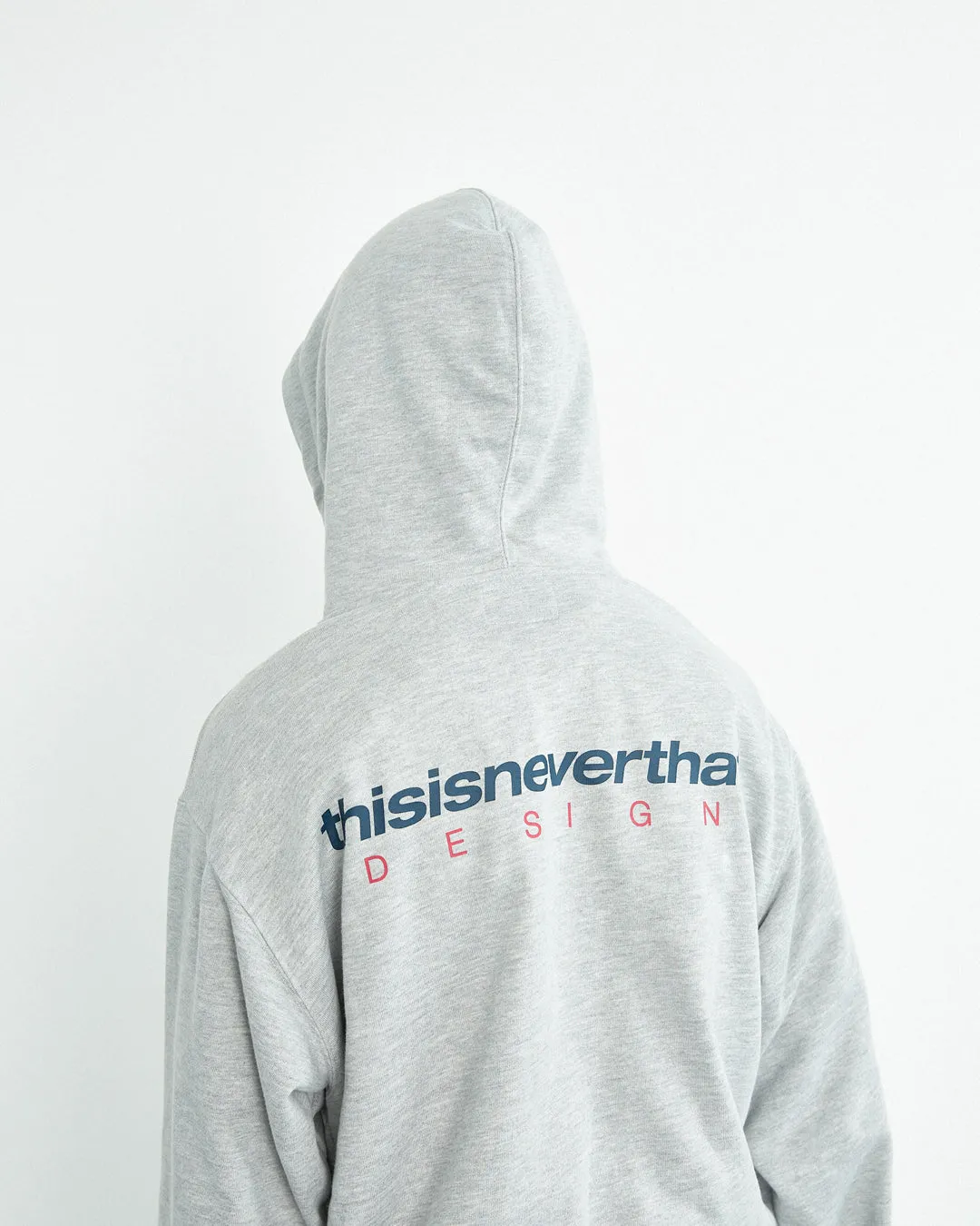 DSN-Logo Zip Hoodie - Heather Grey