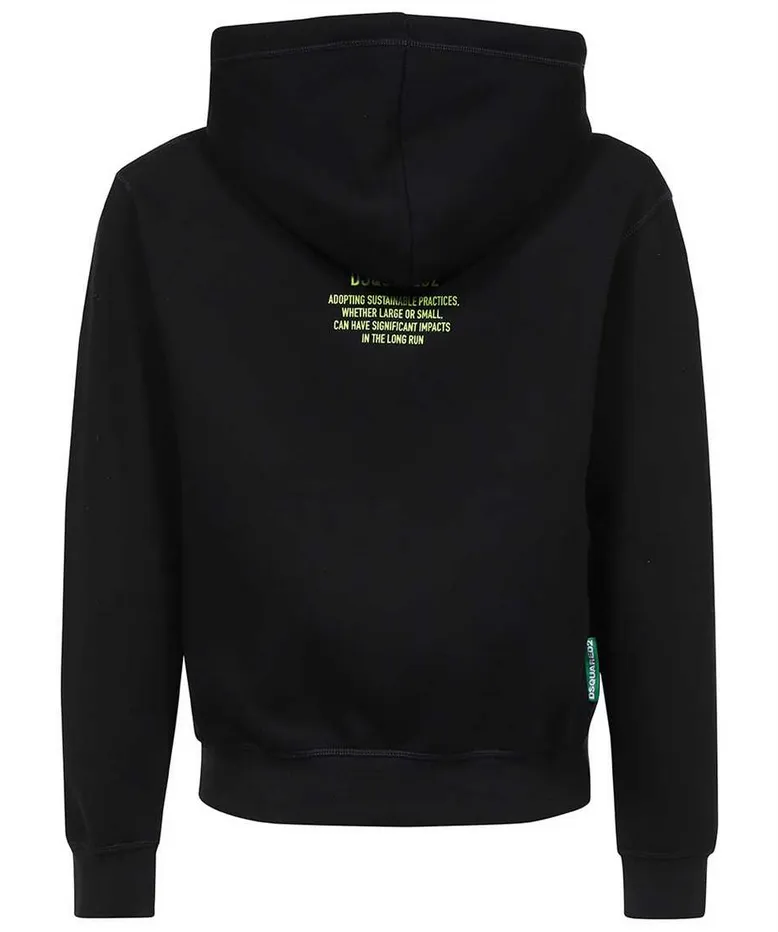 DSQUARED2 D2 Manifesto Cool Hoodie Black S78GU0069-900