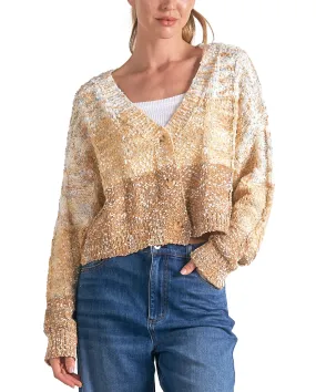 Elan V-Neck Ombre Cardigan