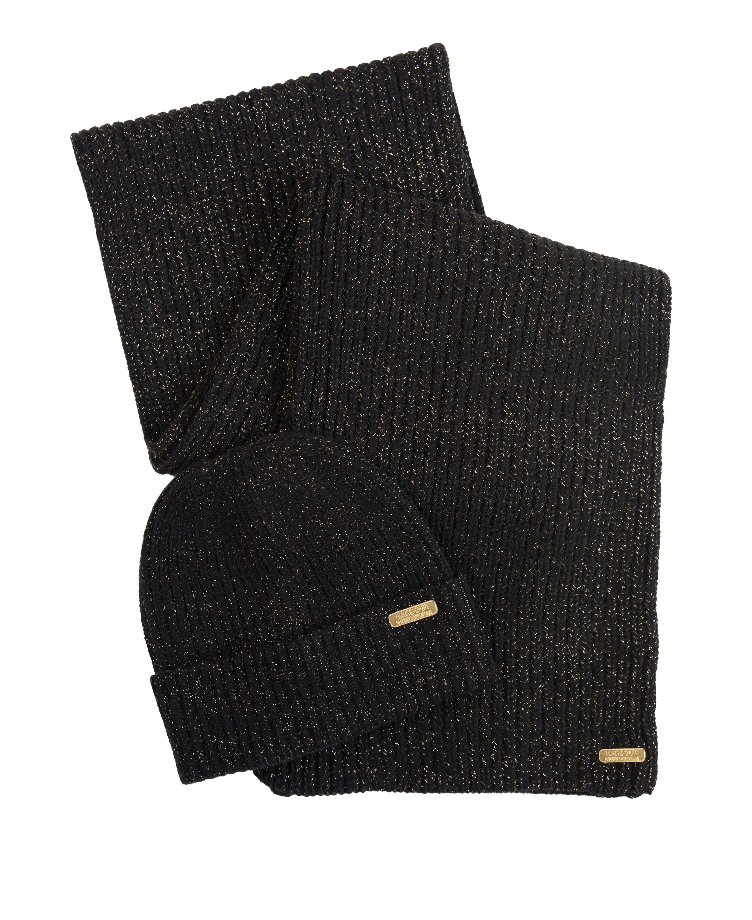 Estoril Beanie & Scarf Gift Set - Black