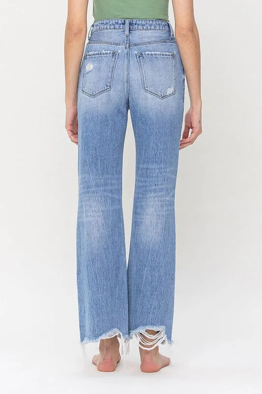 Explore More Collection - 90's Vintage Super High Rise Flare Jeans