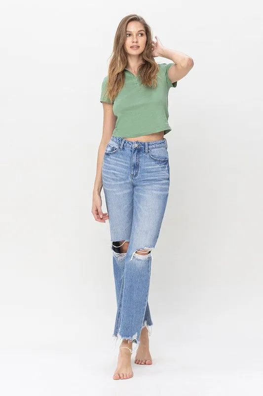 Explore More Collection - 90's Vintage Super High Rise Flare Jeans